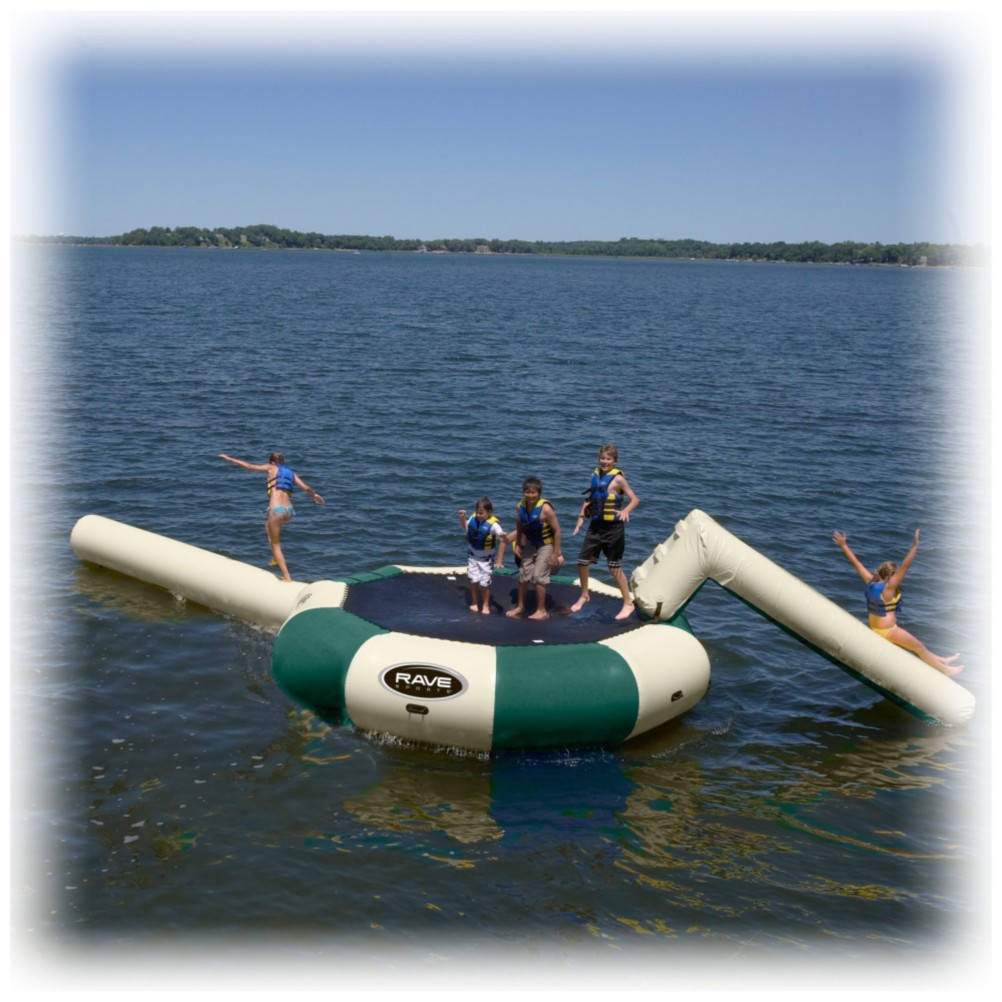 Rave Bongo 13 Foot Northwood's Edition Bounce Platform Water Park 2010