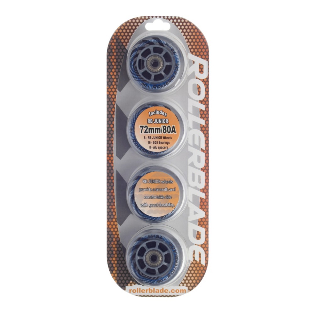 Rollerblade RB Wheels with SG5 Bearings - 8 Pack 2010