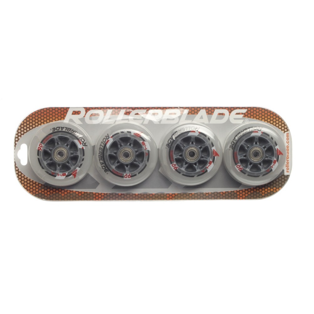 Rollerblade Active 90 Wheels with SG9 Bearings - 8 Pack 2010