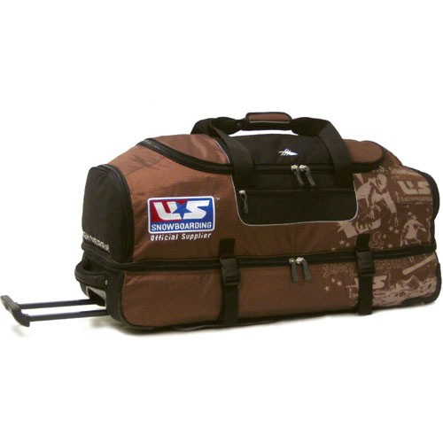 High Sierra U.S. Snowboarding Team Drop-Bottom Wheeled Duffel Bag 2010