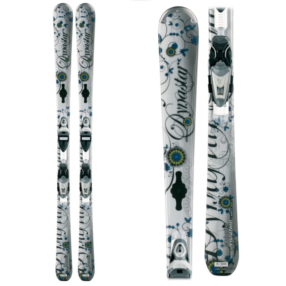 Dynastar Exclusive Sensation Womens Skis with Nova Exclusive Fluid Bindings 2009