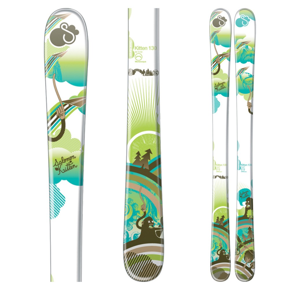Salomon Kitten Kids Twin Tip Skis 2009