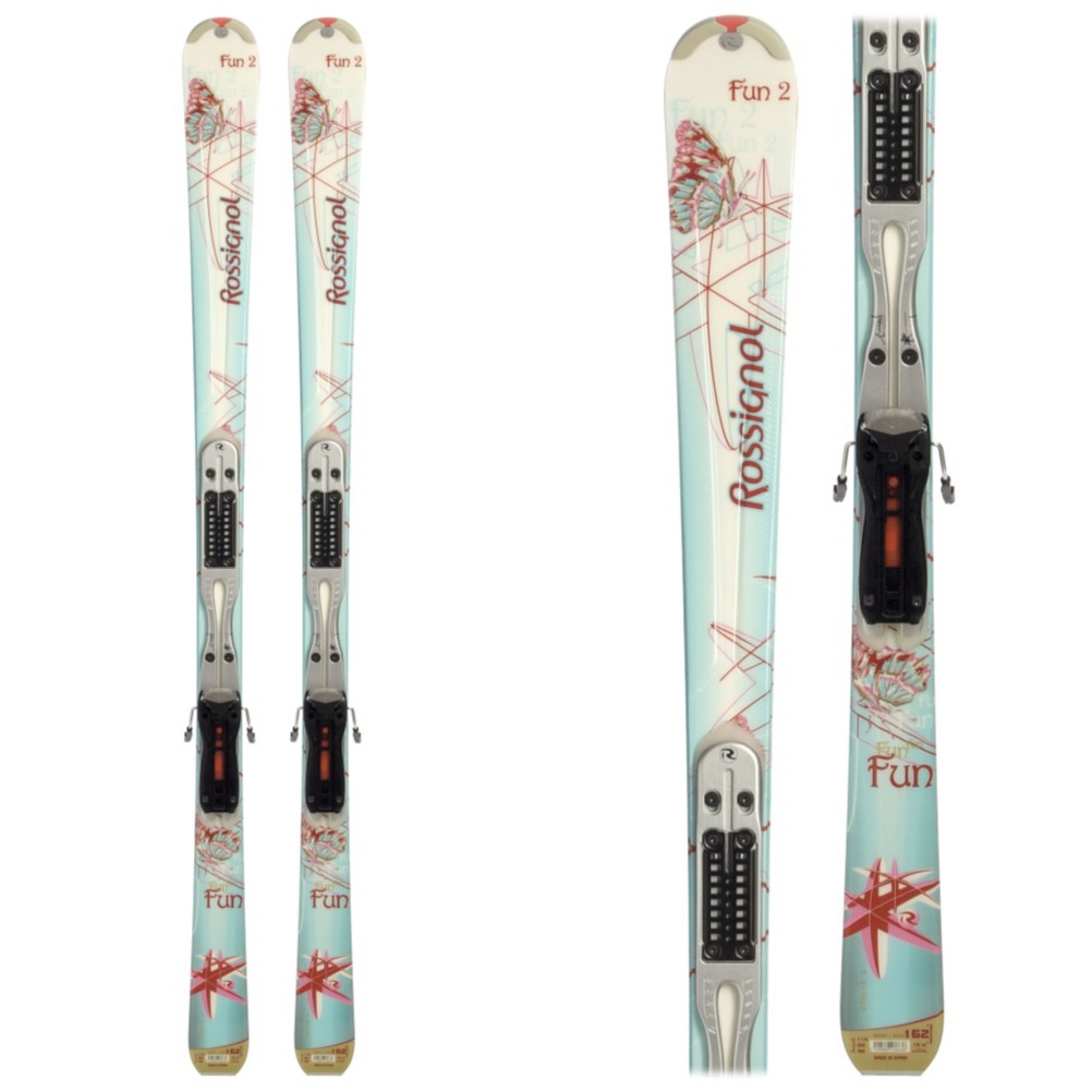Rossignol Fun 2 WSI Womens Skis with Saphir 100 Bindings