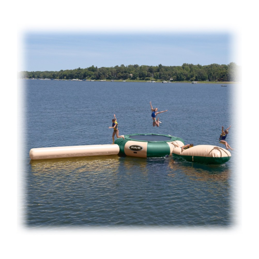 Rave Aqua Jump 150 15 Foot Northwoods Edition Water Trampoline Water Park 2010