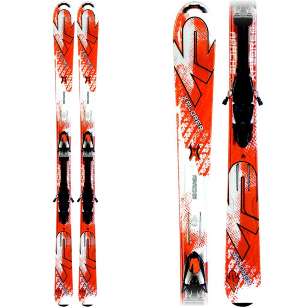 K2 Apache Xplorer Skis with MX 12.0 Bindings 2010