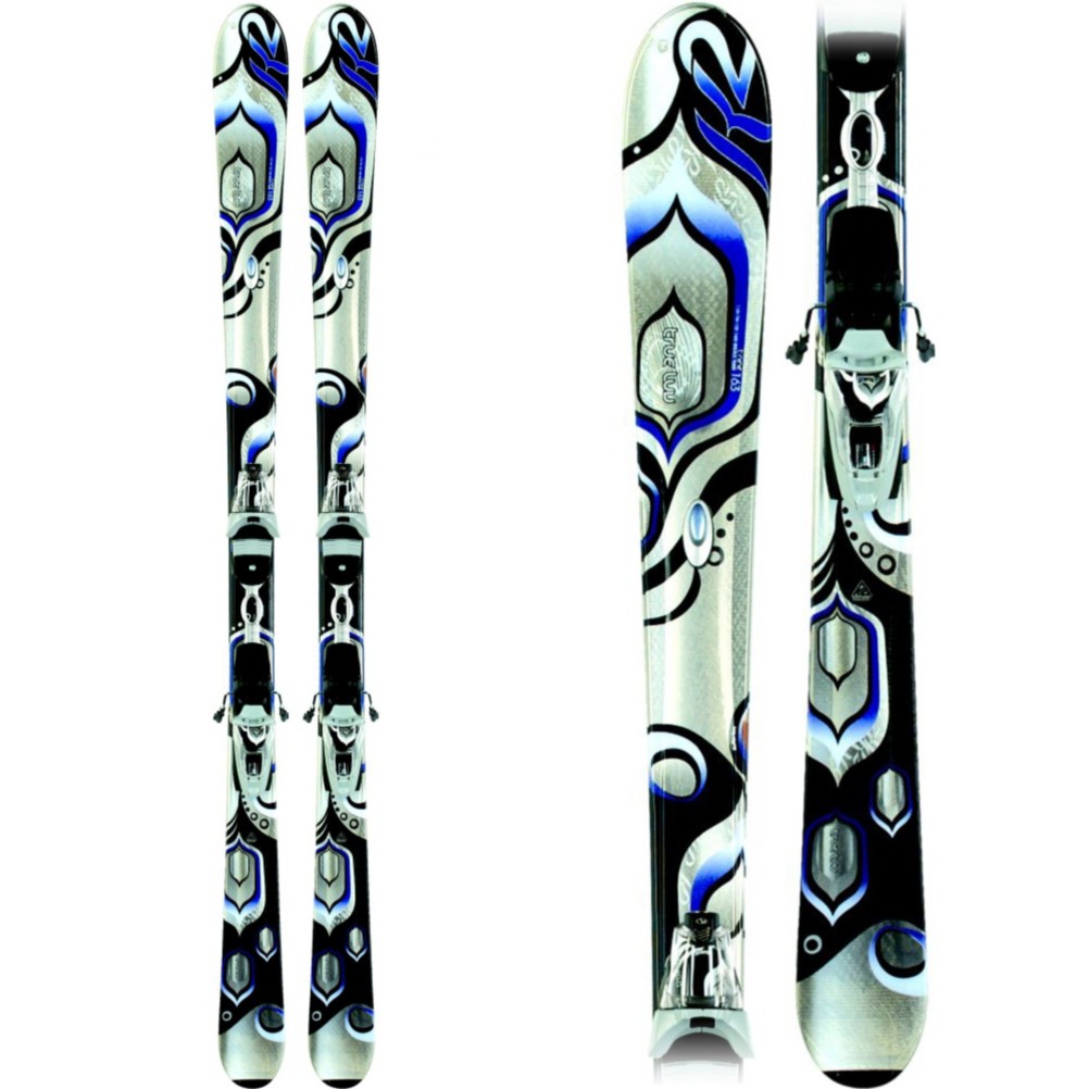 K2 T:Nine True Luv Womens Skis with ERP 10.0 Bindings 2010