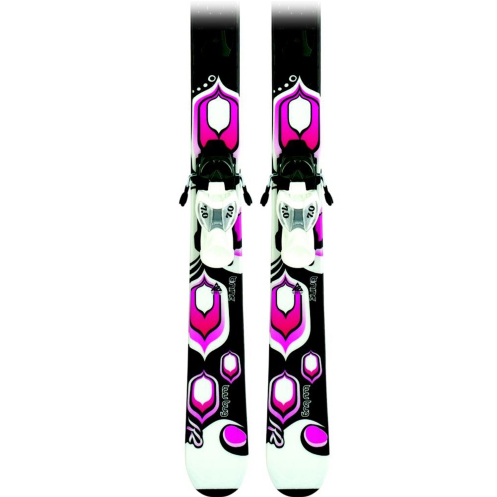 K2 Luv Bug Kids Skis with Fastrak2 4.5 Bindings 2010