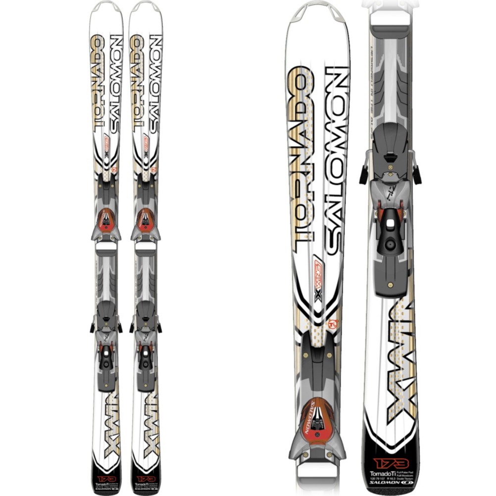 Salomon X-Wing Tornado TI Skis with Z12 Protrak Bindings 2010