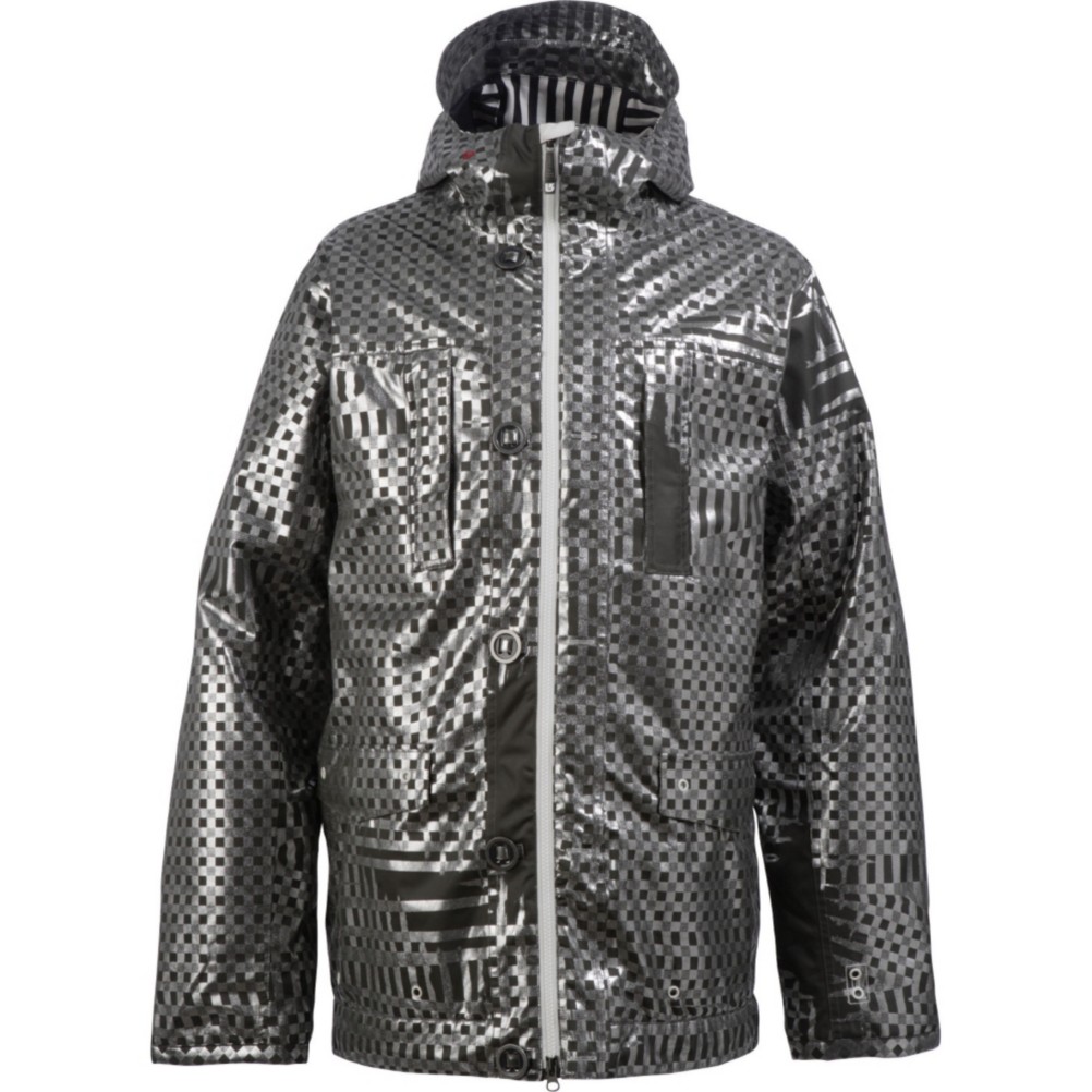 Burton The White Collection Signature Trench Mens Insulated Snowboard Jacket 2010