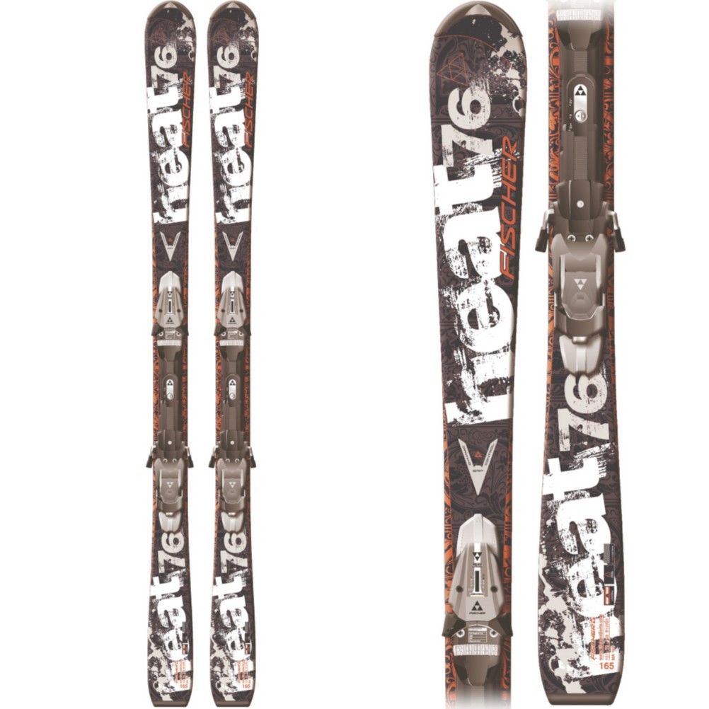 Fischer Heat 76 Skis with FSX 12 Railflex Bindings 2010