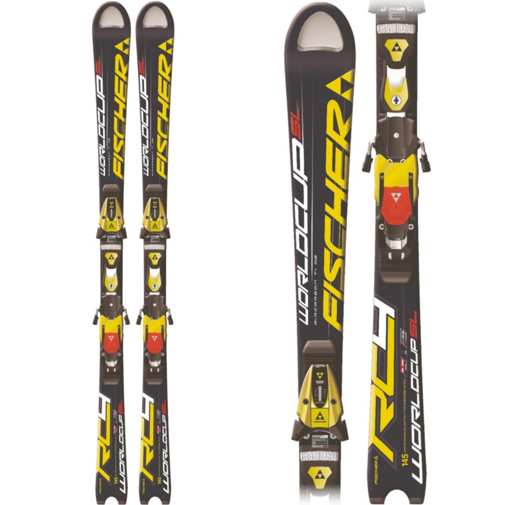 Fischer Worldcup SL Junior Race Skis with RC4 Z11 Bindings 2010