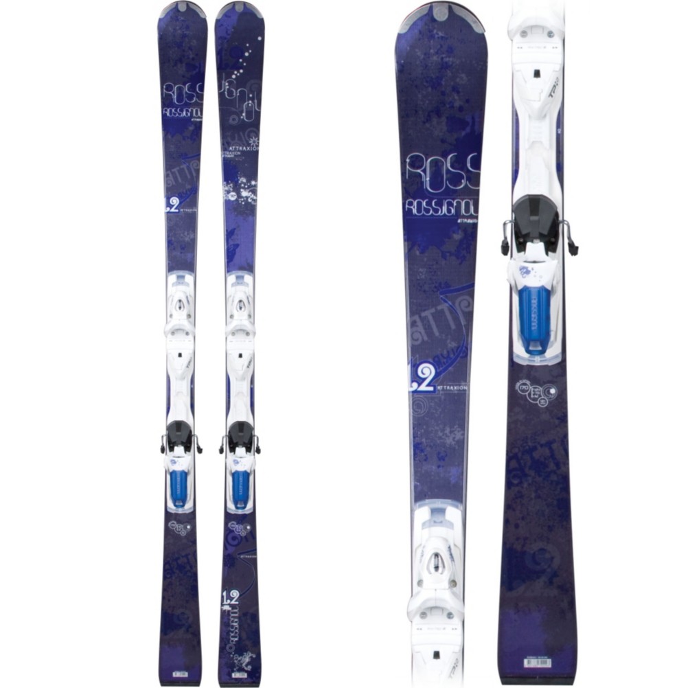 Rossignol Attraxion XII Womens Skis with Axial 2 120 Bindings 2010
