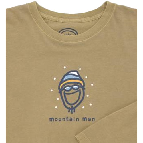 Life Is Good Mountain Man Long Sleeved - Mens 2010
