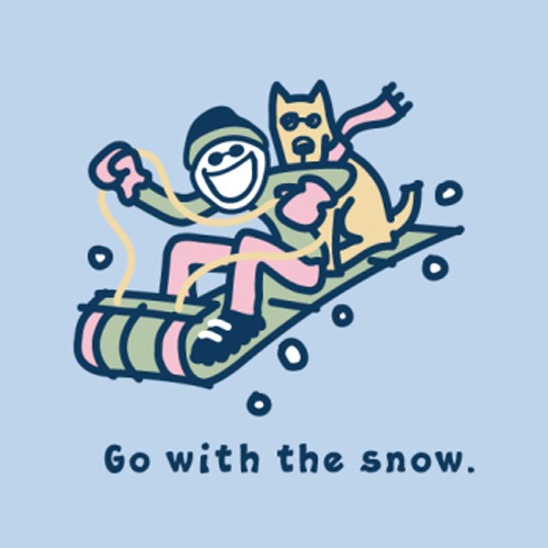 Life Is Good Go With The Snow Long Sleeved Shirt - Girls 2010
