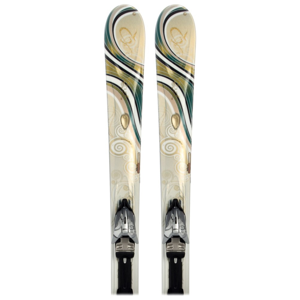 K2 T:9 Tough Luv Womens Skis with M1 11.0 Ti Demo Bindings 2009
