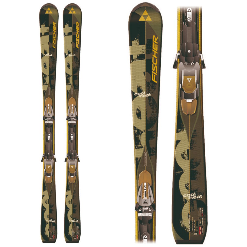 Fischer Cool Heat Skis with FSX12 Railflex2 Bindings 2009