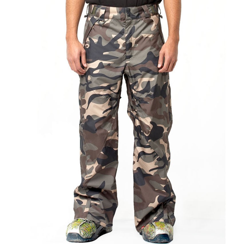 Quiksilver Batfox Camo 10 Mens Snowboard Pants 2010