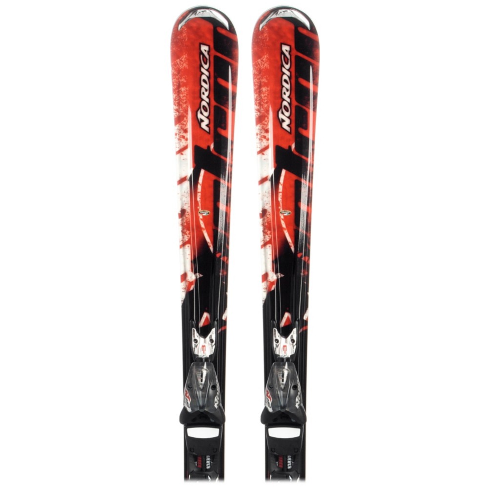 Nordica Top Fuel Skis with Trans Black Pro Wide Brake Bindings 2009