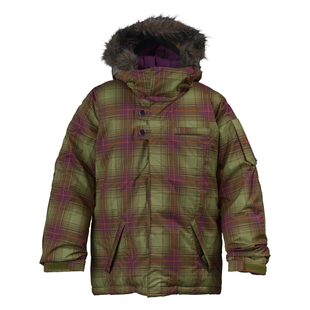 Pea Green Blur Plaid Print