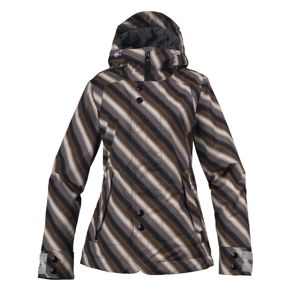 Bright White Tie Stripe Print