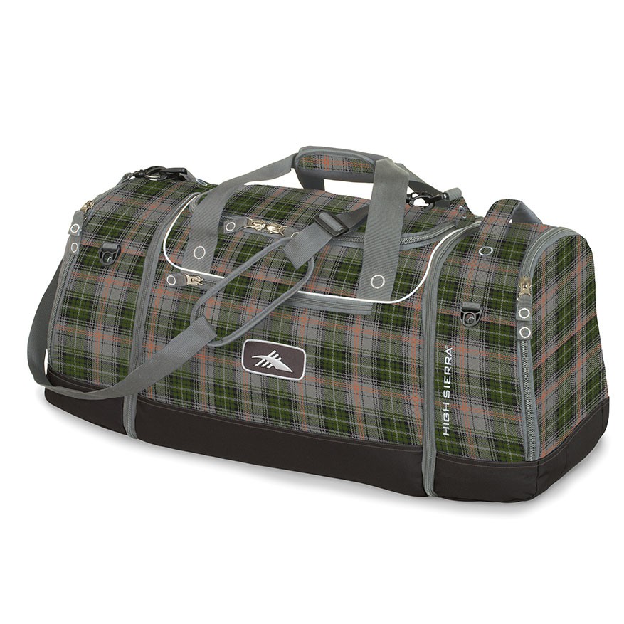 Green Gray Plaid-Black